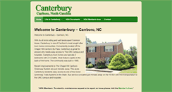 Desktop Screenshot of canterburycarrboro.com