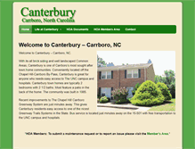 Tablet Screenshot of canterburycarrboro.com